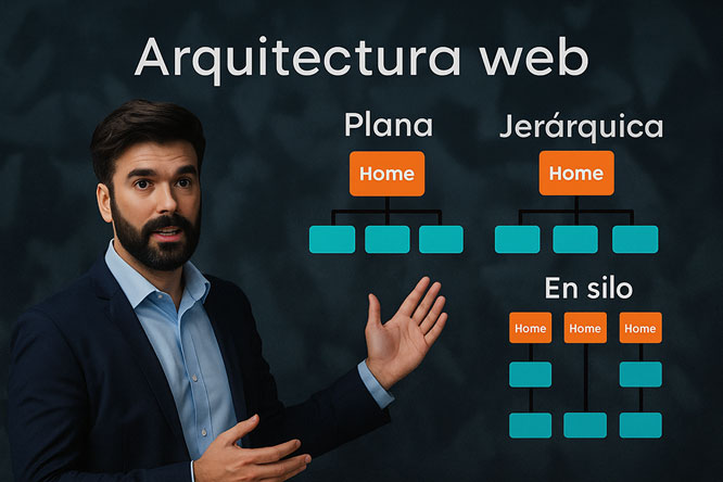 Diego explicando la arquitectura web